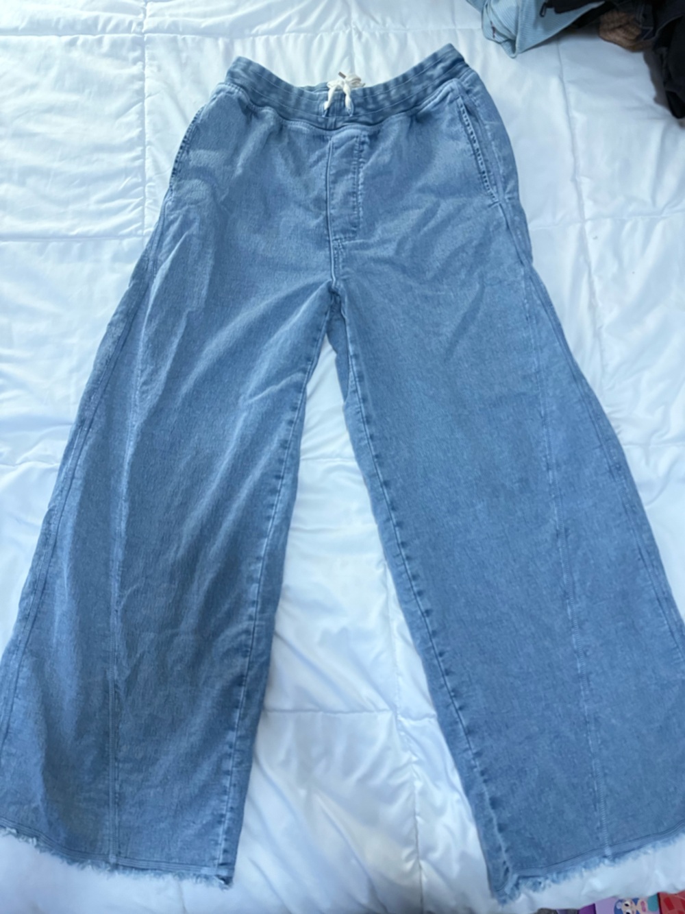 Aerie Womens Light Wash Wide Straight Jeans